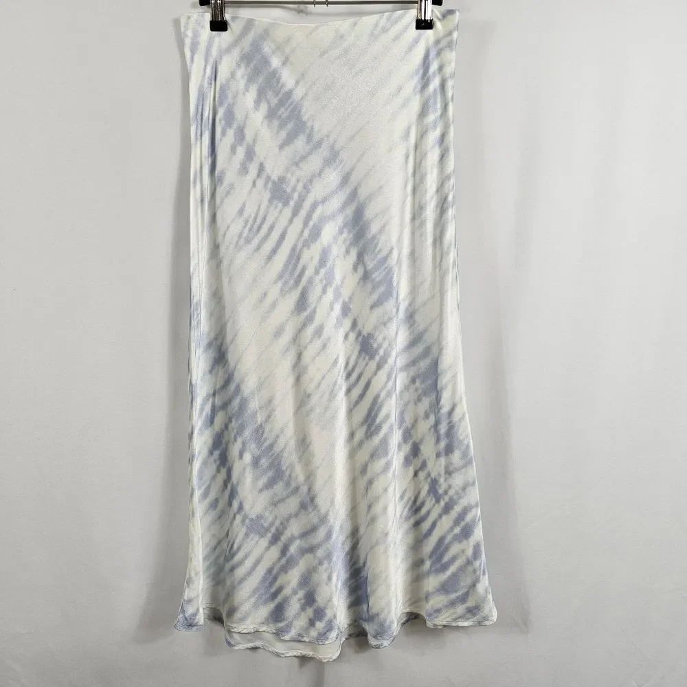 Rails Anya Satin Midi Slip Skirt in Blue Tide - Size S